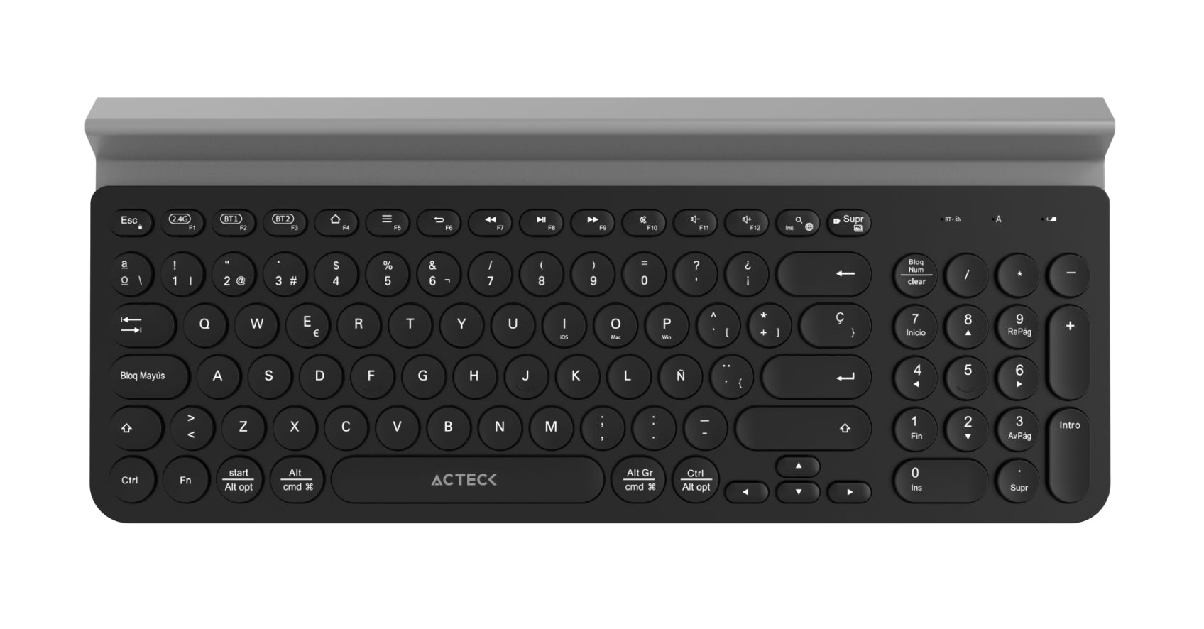 Teclado Inalámbrico Conexión Dual 2.4hz/Bluetooth Inspire Comp TI695 Elite Series - Teclado Inalámbrico Conexión Dual 2.4hz/Bluetooth Inspire Comp TI695 Elite Series -